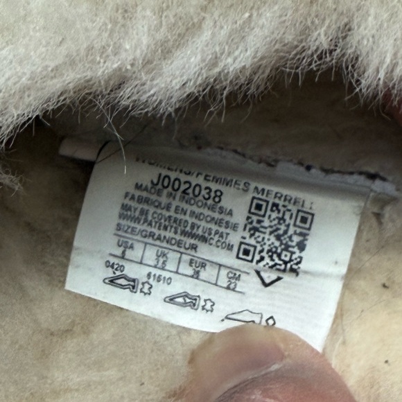 Merrel Brown Suede Fur-Lined Clogs size 6 - Picture 6 of 7